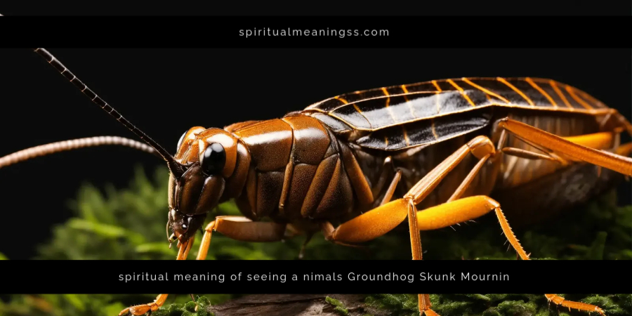 spiritual meaning of seeing a nimals Groundhog Skunk Mourning Dove and Roach