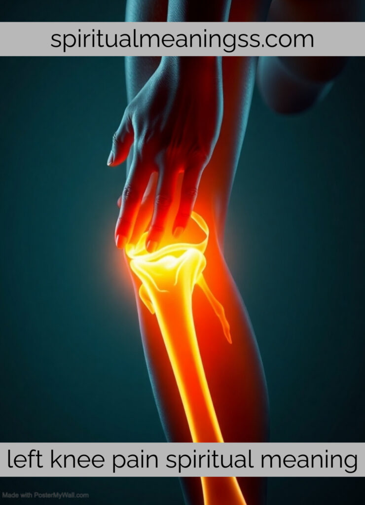 left knee pain spiritual meaning