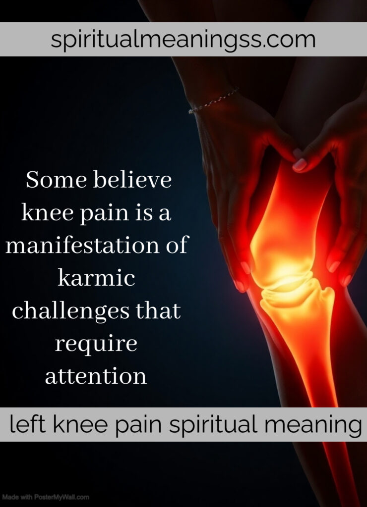 left knee pain spiritual meaning