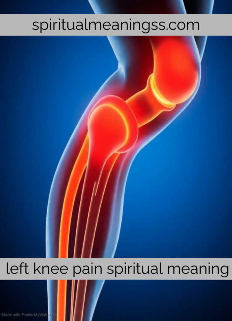 left knee pain spiritual meaning