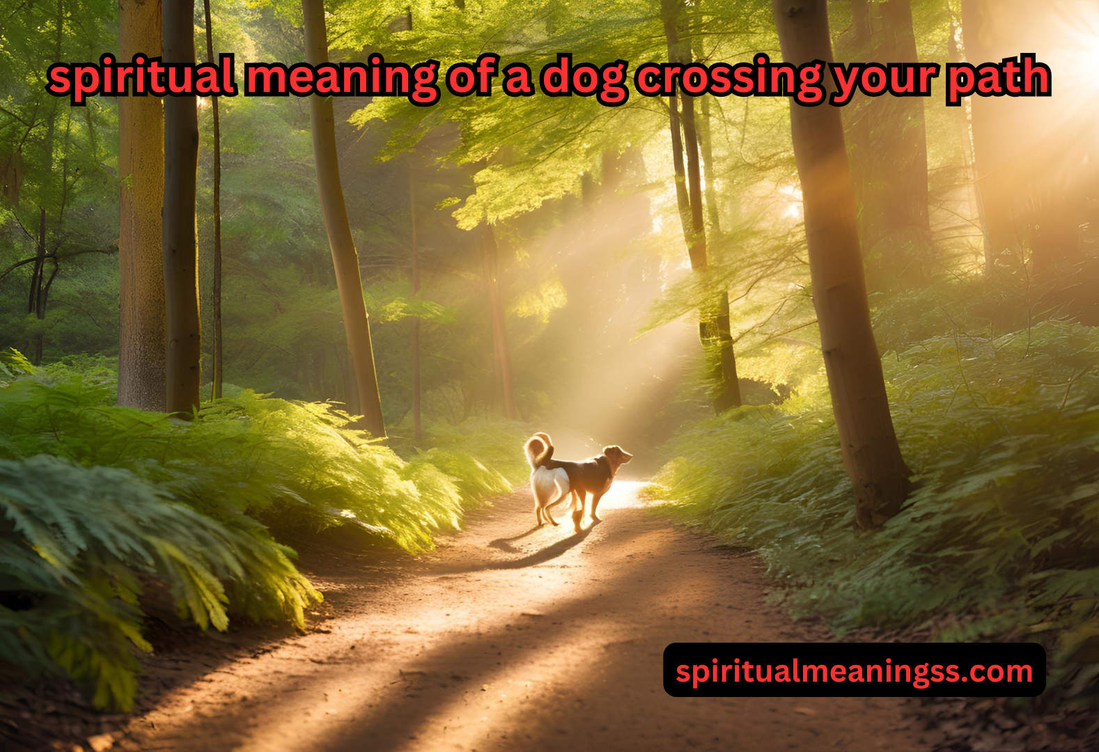 spiritual meaning of a dog crossing your path​