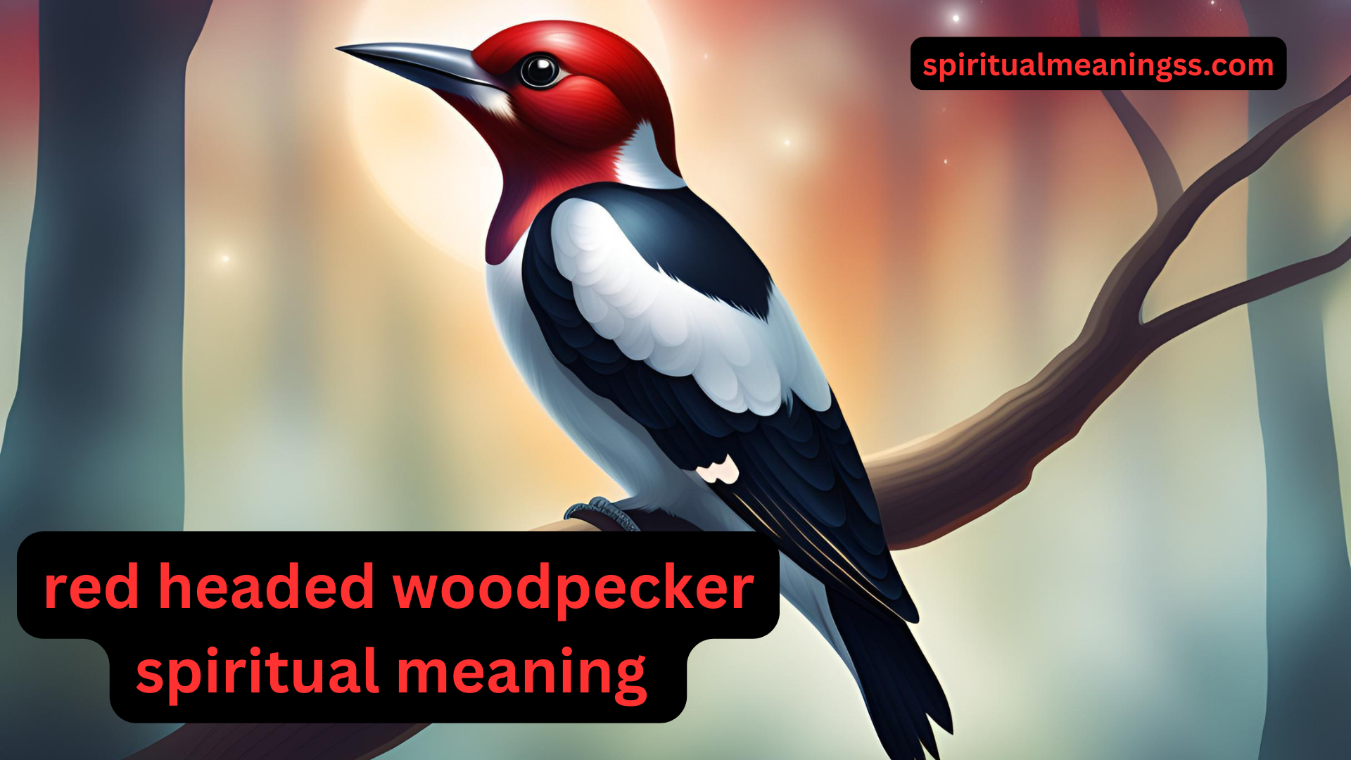 red headed woodpecker spiritual meaning 