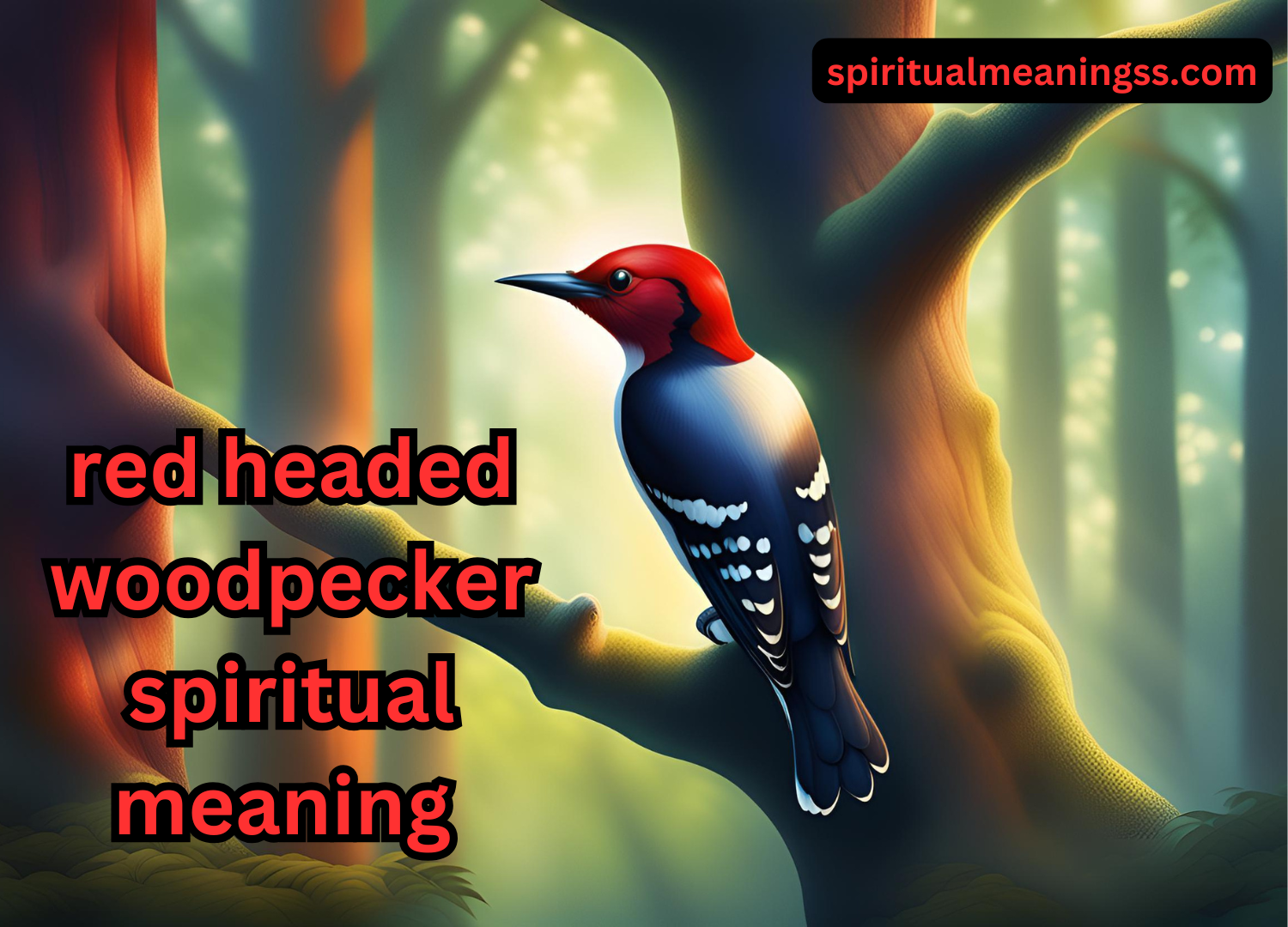 red headed woodpecker spiritual meaning 