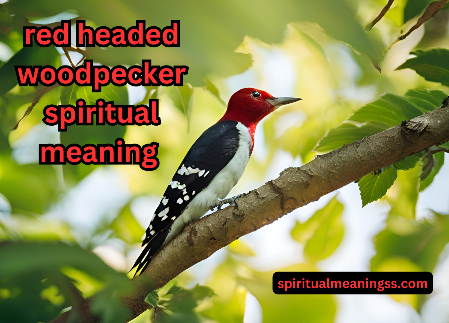 red headed woodpecker spiritual meaning