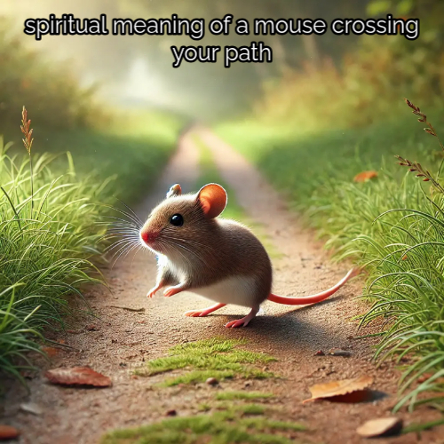 spiritual meaning of a mouse crossing your path