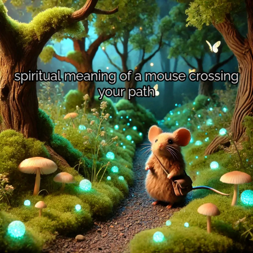 spiritual meaning of a mouse crossing your path