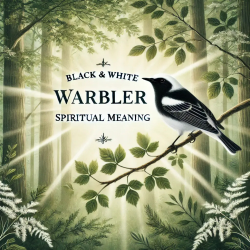 black and white warbler spiritual meaning